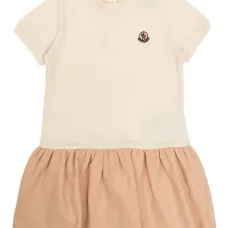 Платье с аппликацией и оборками