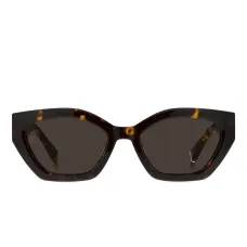 Солнцезащитные очки с геометрической оправой и логотипом Солнцезащитные очки с геометрической оправой и логотипом