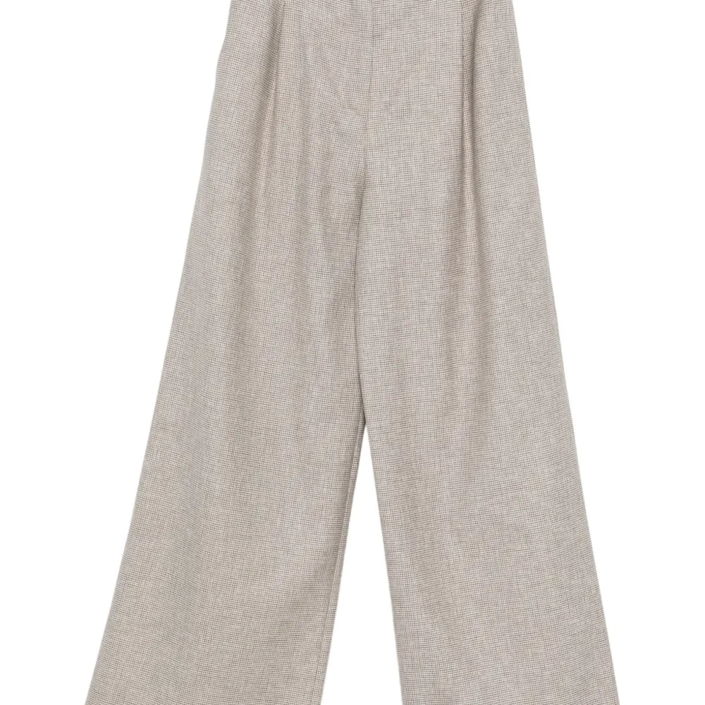 Брюки в узор "гусиная лапка"