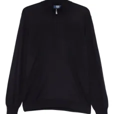 Топ с воротником на молнии