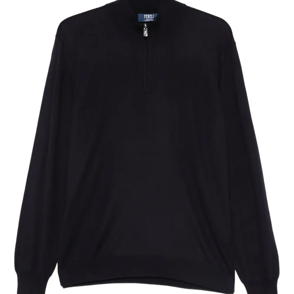 Топ с воротником на молнии