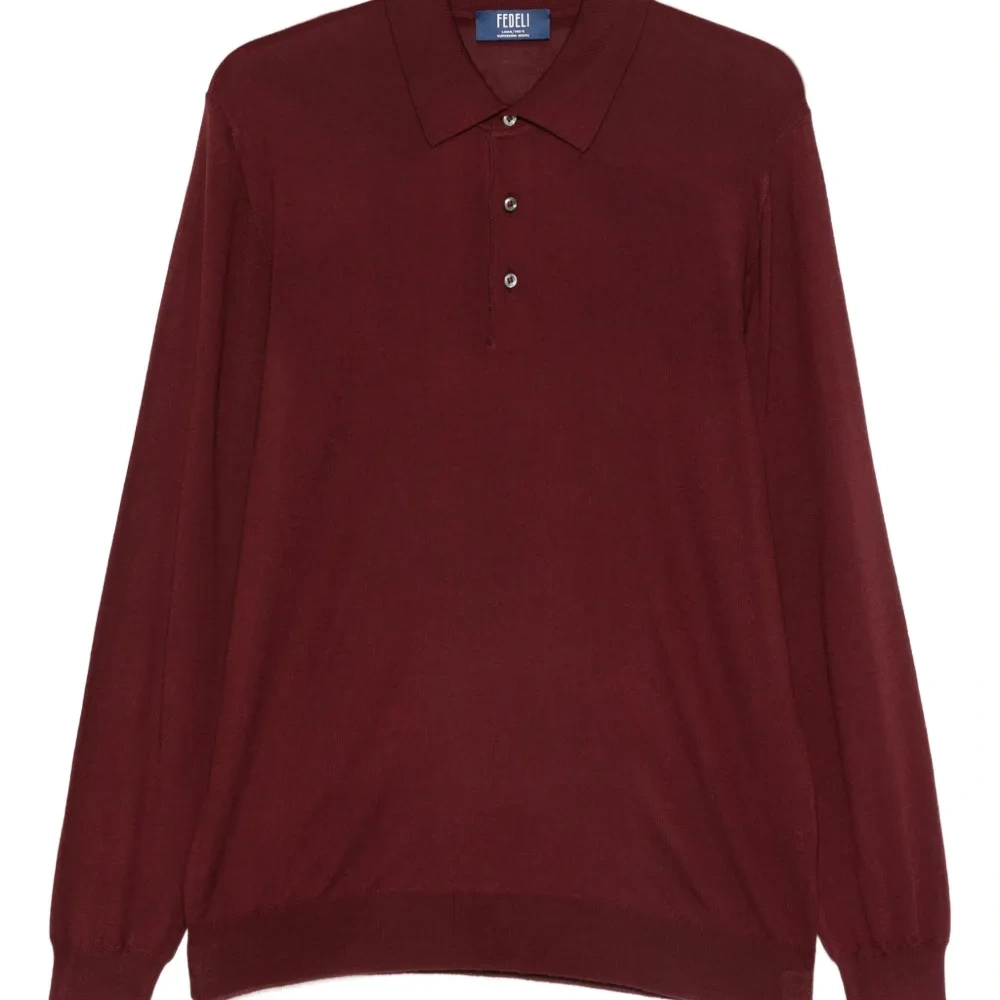 Рубашка поло тонкой вязки