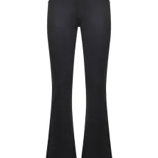 Расклешенные джинсы на пуговицах