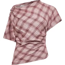 Блузка с асимметричными плиссировками Блузка с асимметричными плиссировками