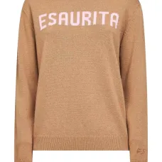 Джемпер с круглым вырезом и жаккардовым узором