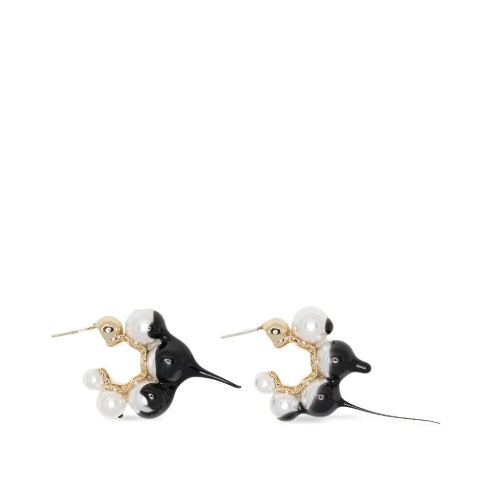 Серьги с искусственным жемчугом