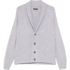 Кардиган с воротником-шалькой