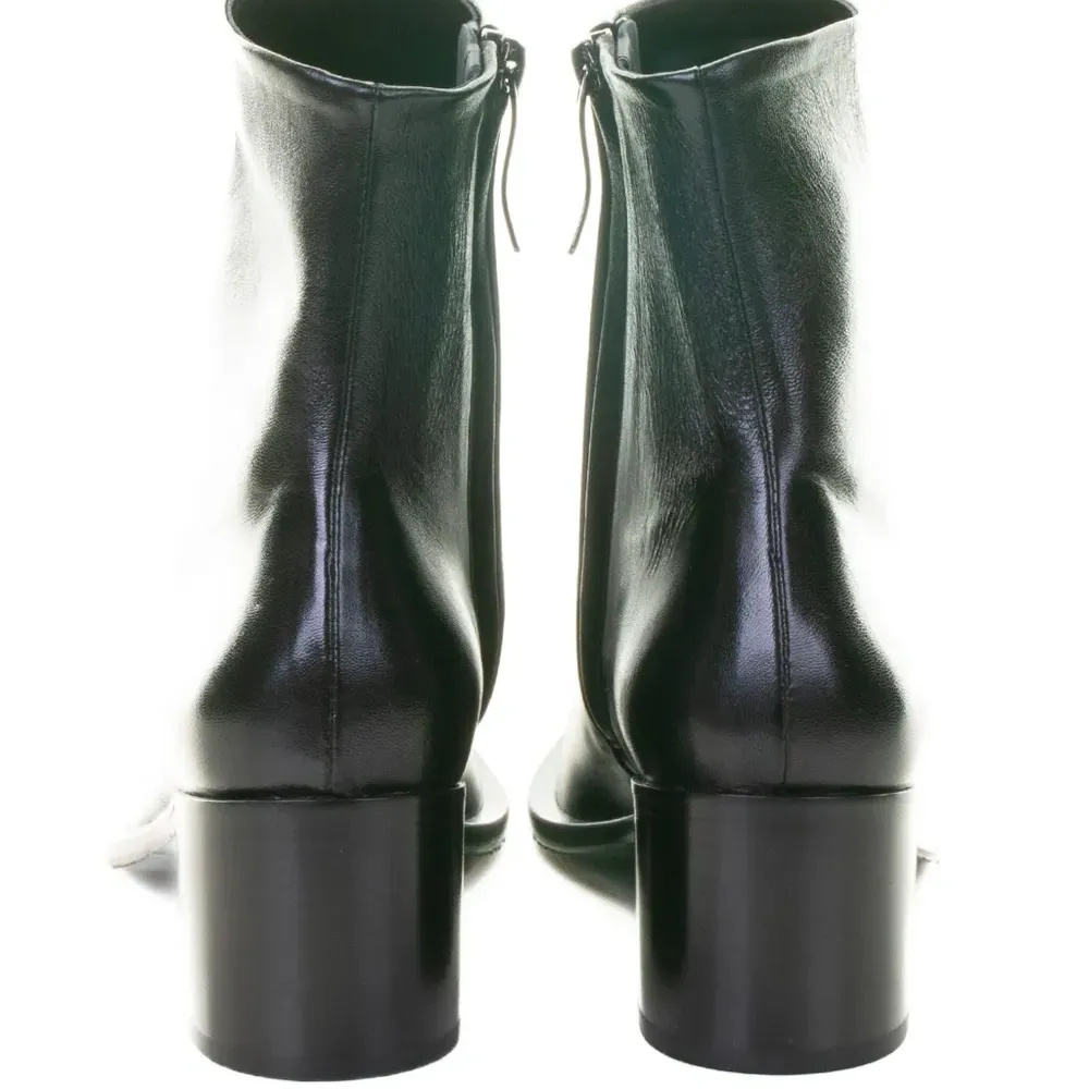 Кожаные ботильоны