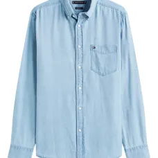 Рубашка с длинными рукавами и карманами