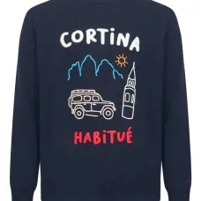 Джемпер с графическим принтом и длинными рукавами