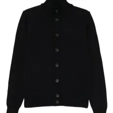 Кардиган с высоким воротом