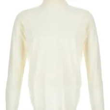 Рифлёный свитер с высоким воротником