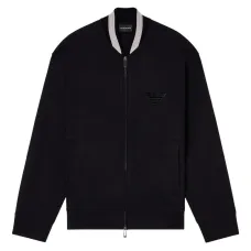 Бомбер на молнии с нашивкой в виде орла