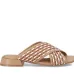 Плетёные сандалии с перекрёстными ремешками