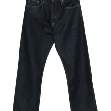 Джинсы прямого кроя с карманами из денима