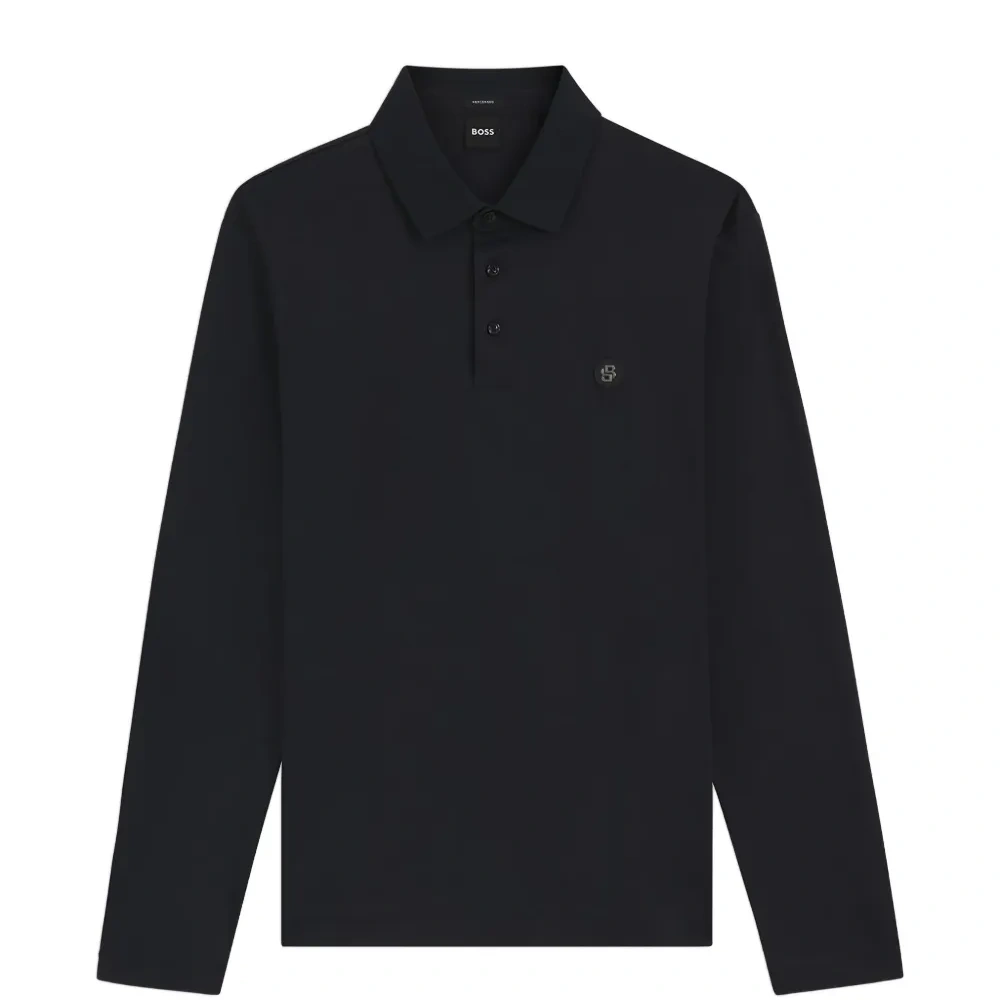 Поло с длинными рукавами и логотипом