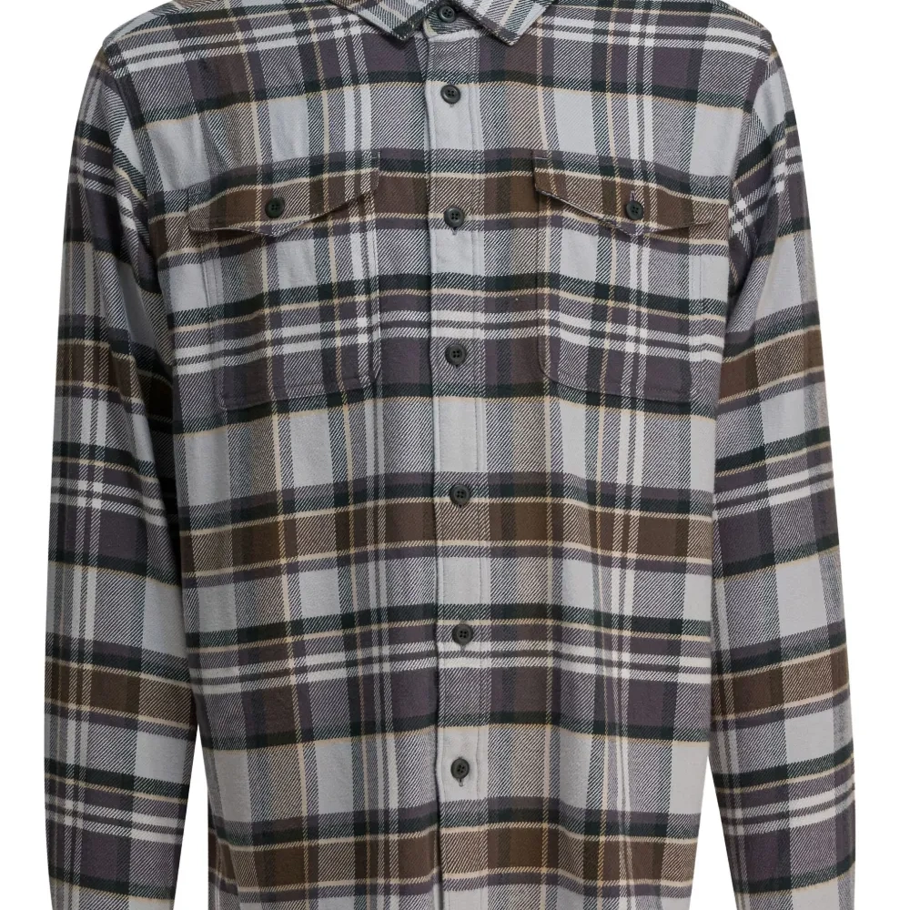 Рубашка Fjord в клетку с фланелевой текстурой и нагрудным карманом