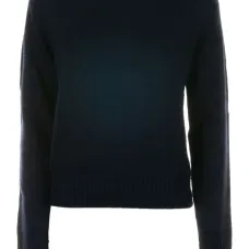 Кашемировый свитер в рубчик