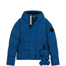 Стеганая куртка с капюшоном