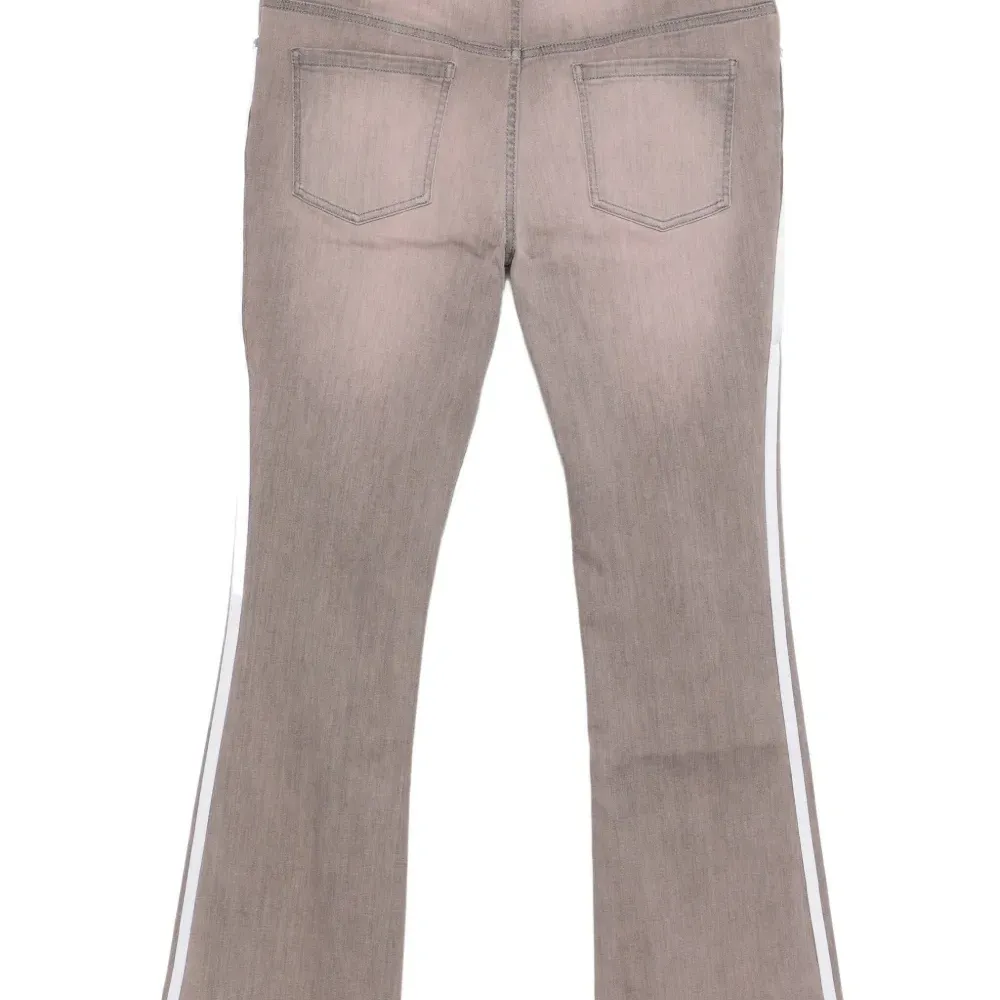 Брюки прямого кроя с полосатой отделкой