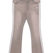 Брюки прямого кроя с полосатой отделкой