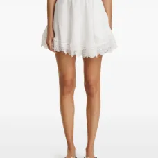 Юбка с кружевной отделкой