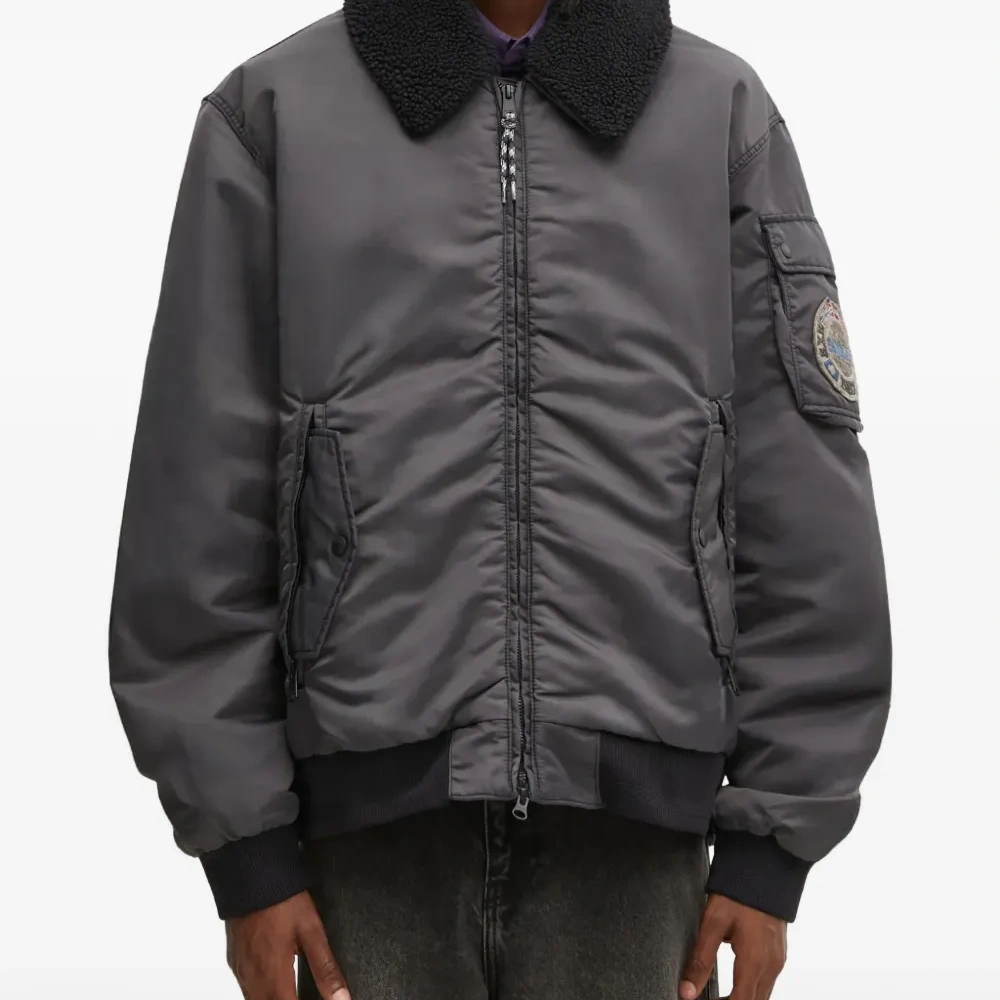 Пиджак с фактурным воротником от A-Nemes