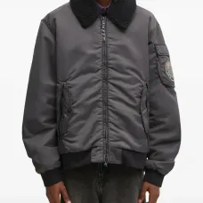 Пиджак с фактурным воротником от A-Nemes