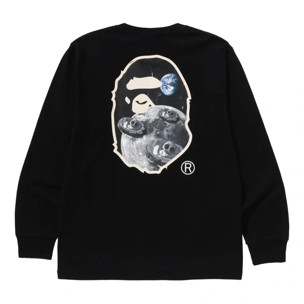 Футболка с длинным рукавом и принтом