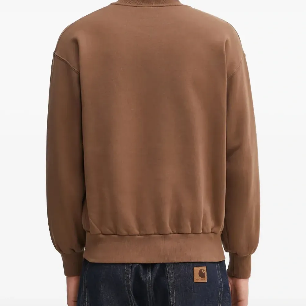 Толстовка с круглым вырезом и логотипом