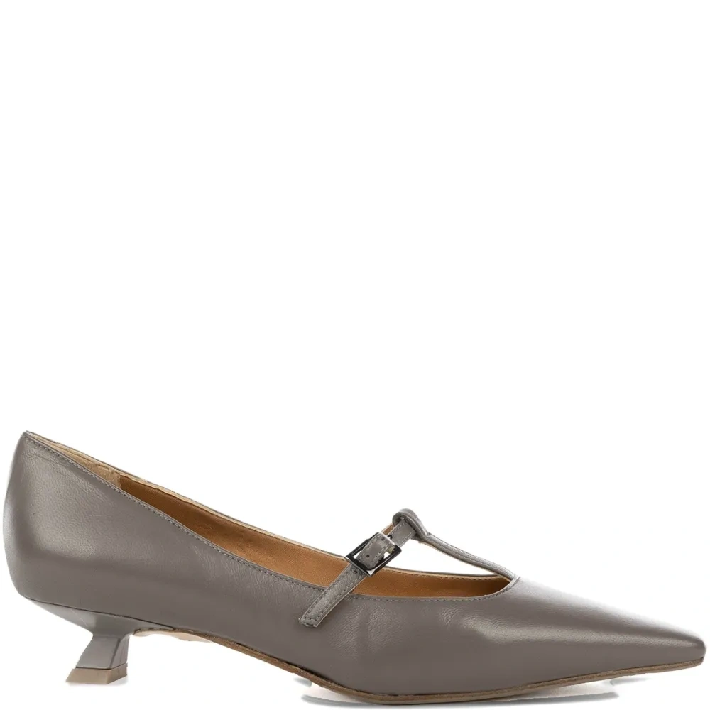 Туфли-лодочки на каблуке с Т-образным ремешком