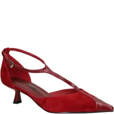 Туфли-лодочки Canna с ремешком в виде буквы Т и острым носком, каблук 40 мм