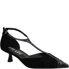 Туфли-лодочки Canna с ремешком в виде буквы Т и острым носком, каблук 40 мм