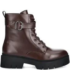 Ботинки на шнуровке с пряжкой