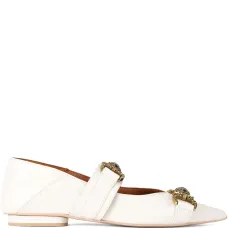 Балетки с тиснением под кожу крокодила