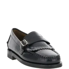 Лоферы с пряжкой и бахромой Лоферы с пряжкой и бахромой