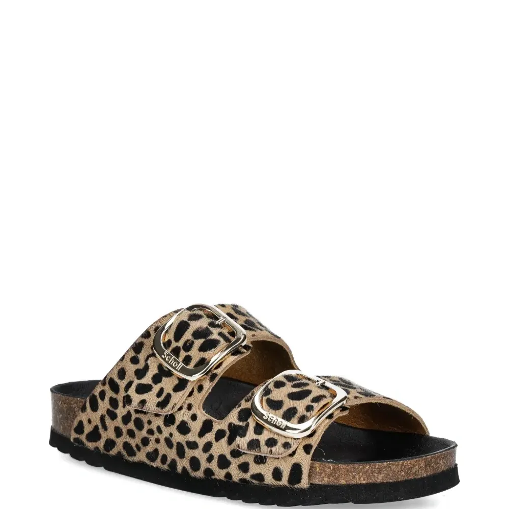 Шлёпанцы NOELLE с леопардовым принтом