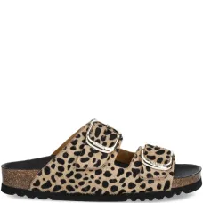 Шлёпанцы NOELLE с леопардовым принтом