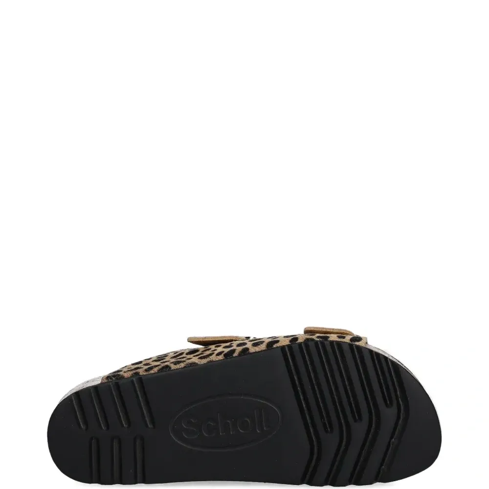 Шлёпанцы NOELLE с леопардовым принтом