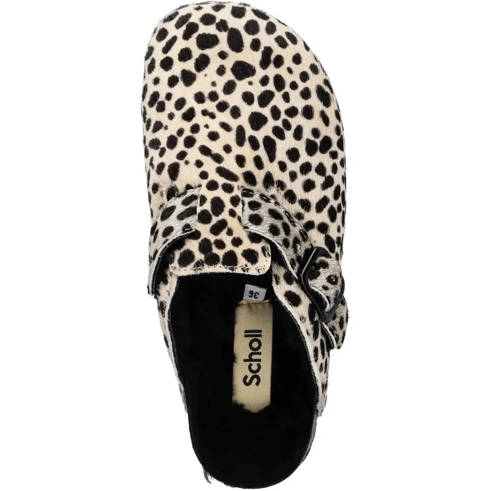 Мюли Fae с пряжкой и принтом "долматинец"