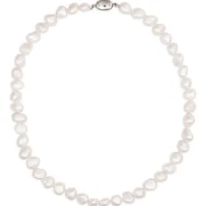 Серебряное колье с жемчугом