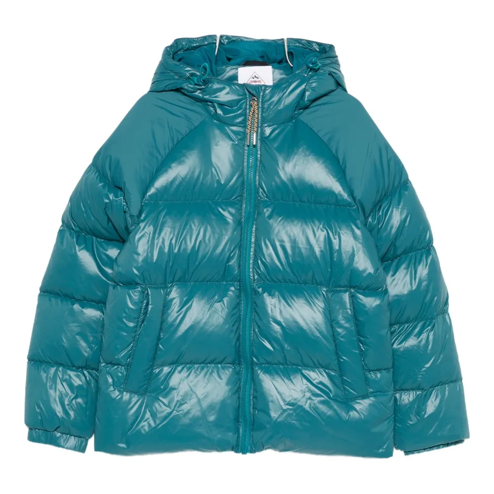 Стеганая куртка с капюшоном