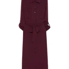 Платье миди с поясом Платье миди с поясом