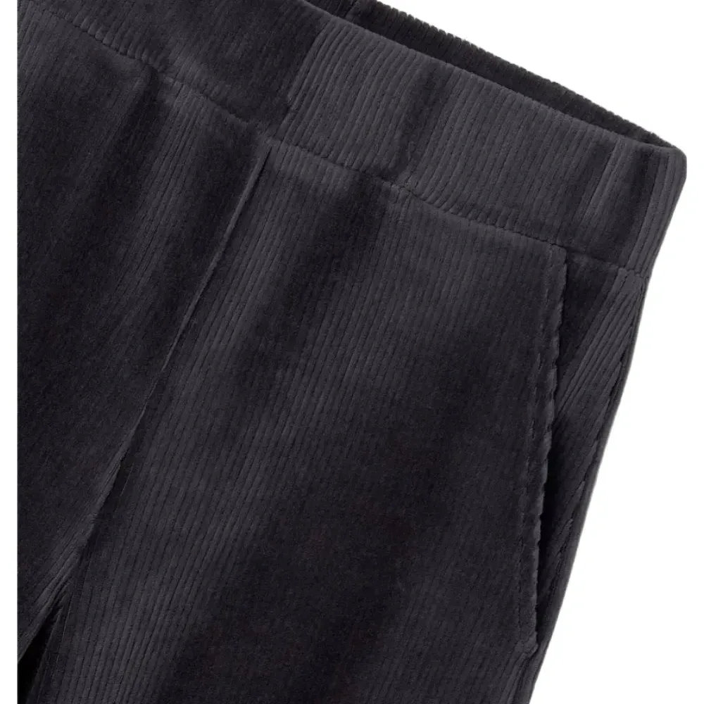 Клёшевые брюки с текстурой вельвета