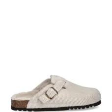 Мюли из вельвета с пряжкой