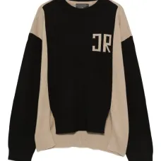 Джемпер с круглым вырезом и контрастными вставками Джемпер с круглым вырезом и контрастными вставками