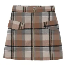 Клетчатая юбка на молнии