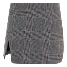 Плиссированная мини-юбка в клетку Плиссированная мини-юбка в клетку