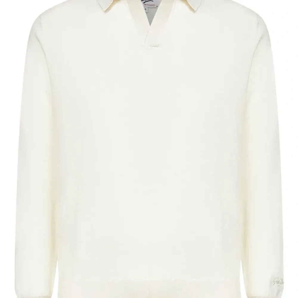 Рубашка-поло с ребристой вышивкой