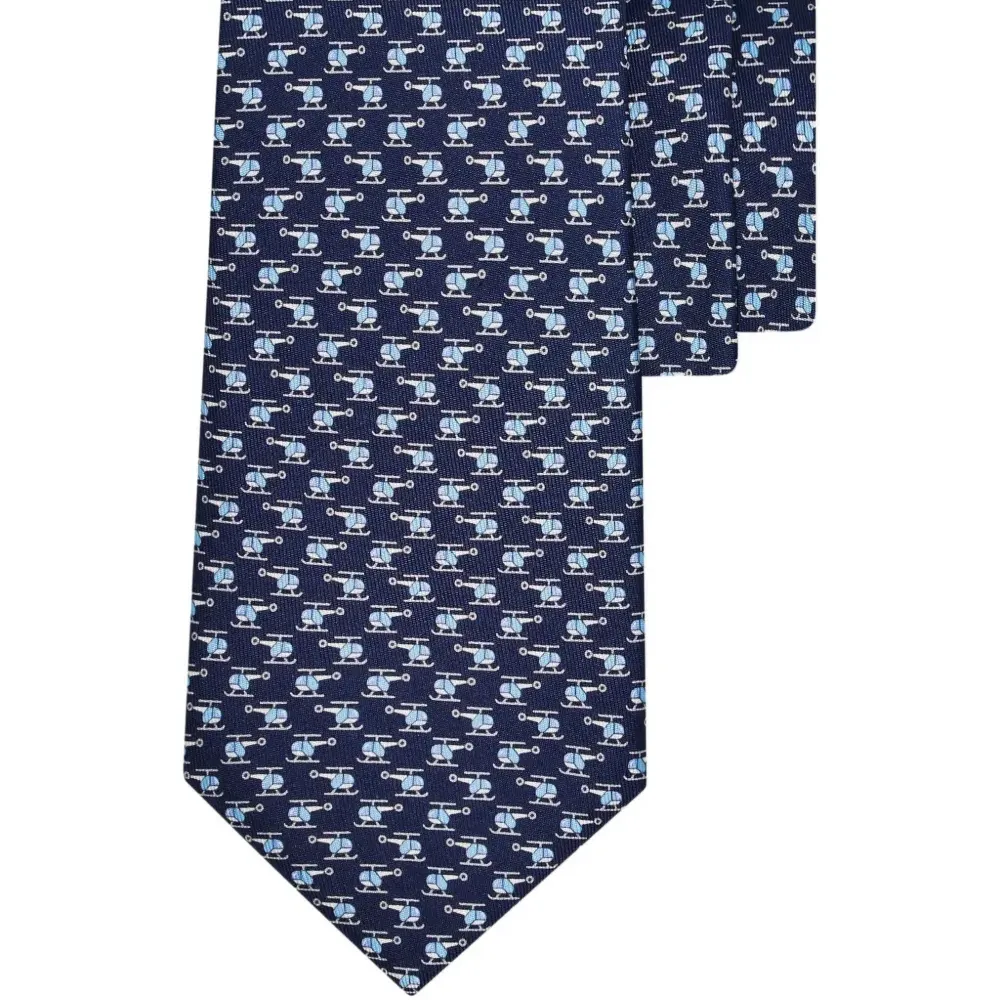 Шелковый галстук с принтом